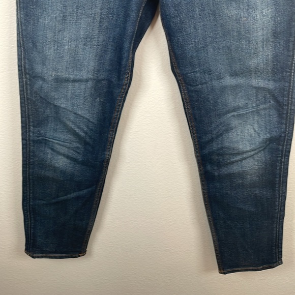 Hudson dark wash mid rise Collin skinny Jean flap back pockets size 28 - Picture 4 of 9